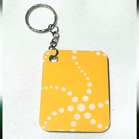 NEW Handmade Keychain Bag Tag! Italian Wood ArtDeco4. "I LOVE My Bag" Wood Heart - Picture 4 of 6